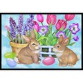 Jensendistributionservices New Beginnings Easter Rabbit Indoor & Outdoor Mat, 18 x 27 in. MI2556345